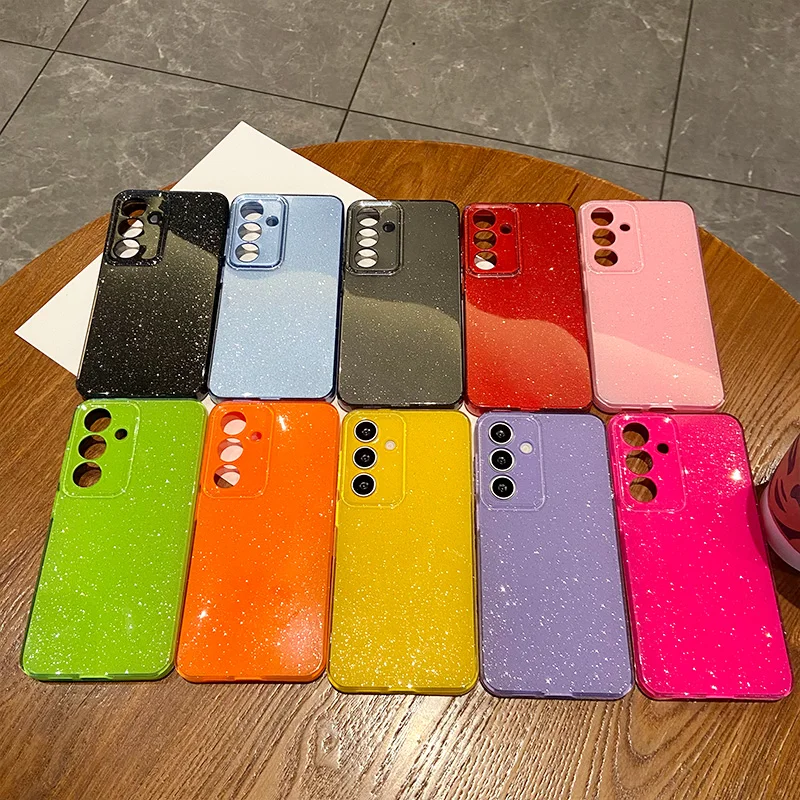 Luxury Glitter Bling Sequins Silicone Soft Case - Jelly Candy Color Shockproof Cover