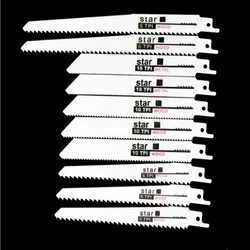 Lames de scie alternative, scie à main incurvée pour couper le bois, le métal, le Tube en PVC, outils électriques pour le travail du bois, 10 pièces 