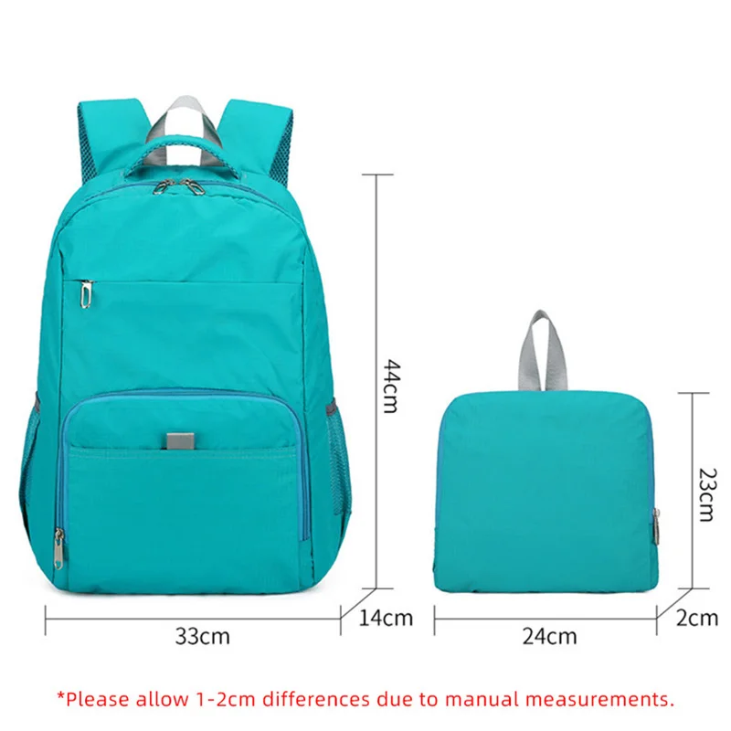 Backpack Folding Lightweight Bag Large Capacity Sports Leisure Mountaineering Outdoor Multi-functional Waterproof Hiking Y28A