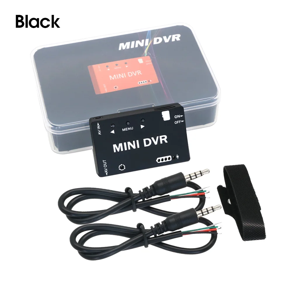 Mini Enregistreur FPV DVR Tech NTSC/PAL, Batterie spatirée Commutable, Vidéo, Audio, pour Modèles RC, Drone de Course