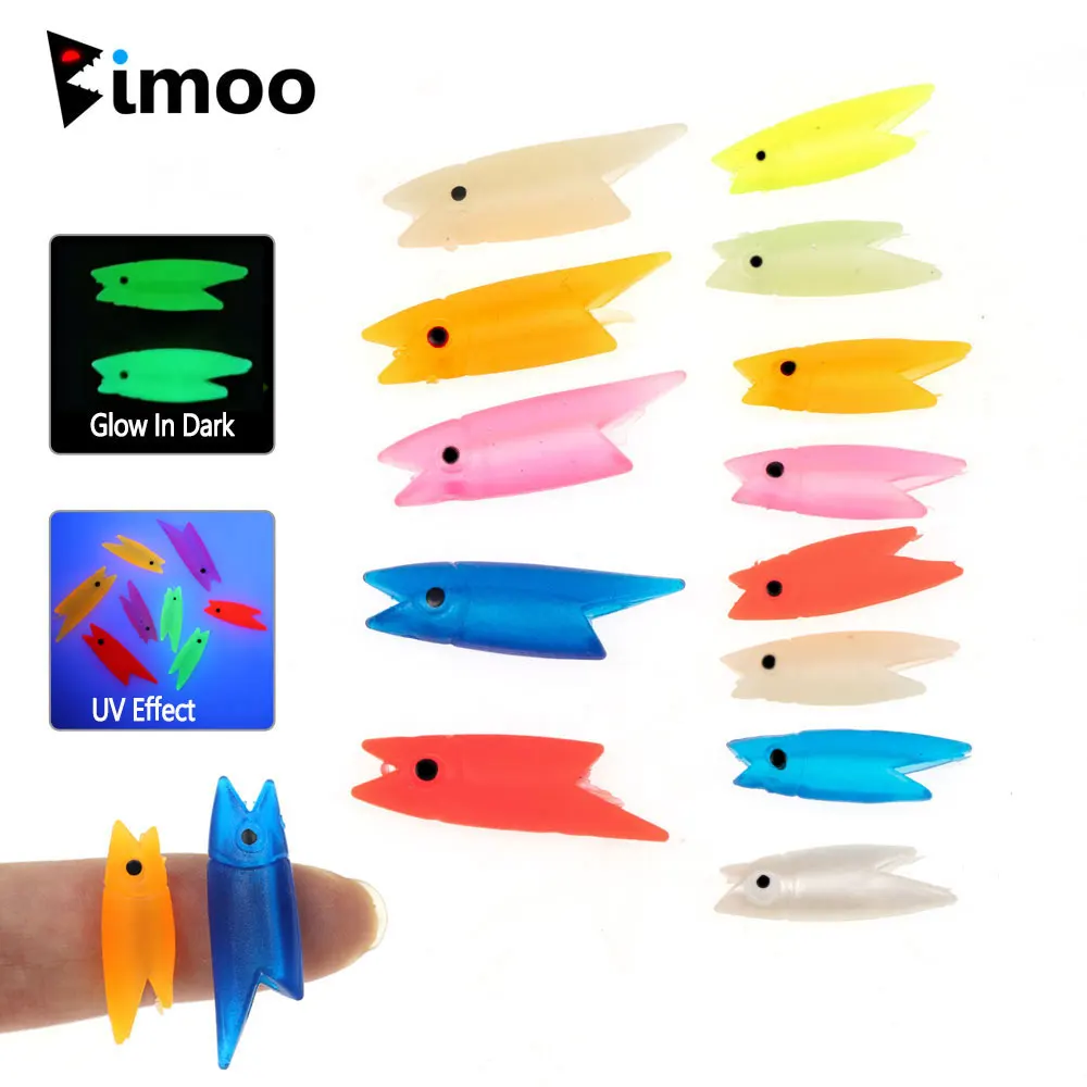 Elllv 100pcs Luminous 3D Fishing Lure Eyes 3mm -12mm Sea Fishing Jig Eyes  Streamer Flies Soft