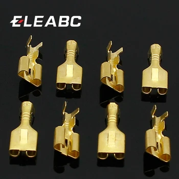 6.3 크림프 터미널 암 스페이드 커넥터, 6.3mm