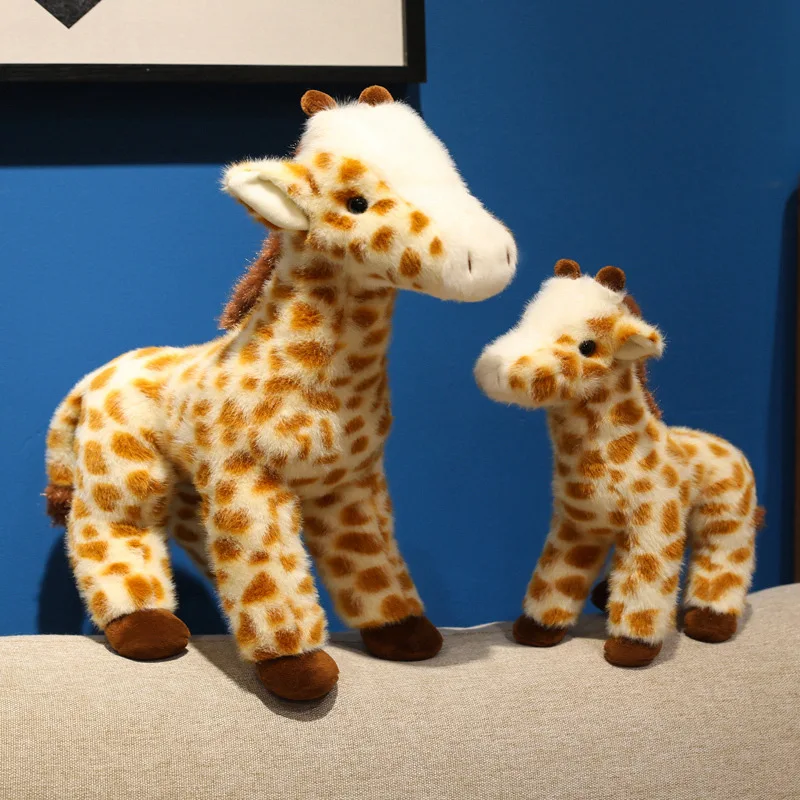 25cm 35cm Giraffe Doll Simulation Soft Plush Toys Soft Animal Doll Stuffed Sleeping Doll Pillow Toy Boys Girls Birthday Gift