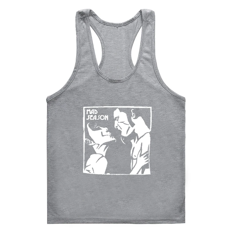 

Mad Season tank Gym t-tank top menmentank Gym t-tank top menscreen print sleeveless Black tank top men tank Gym t-tank top menme