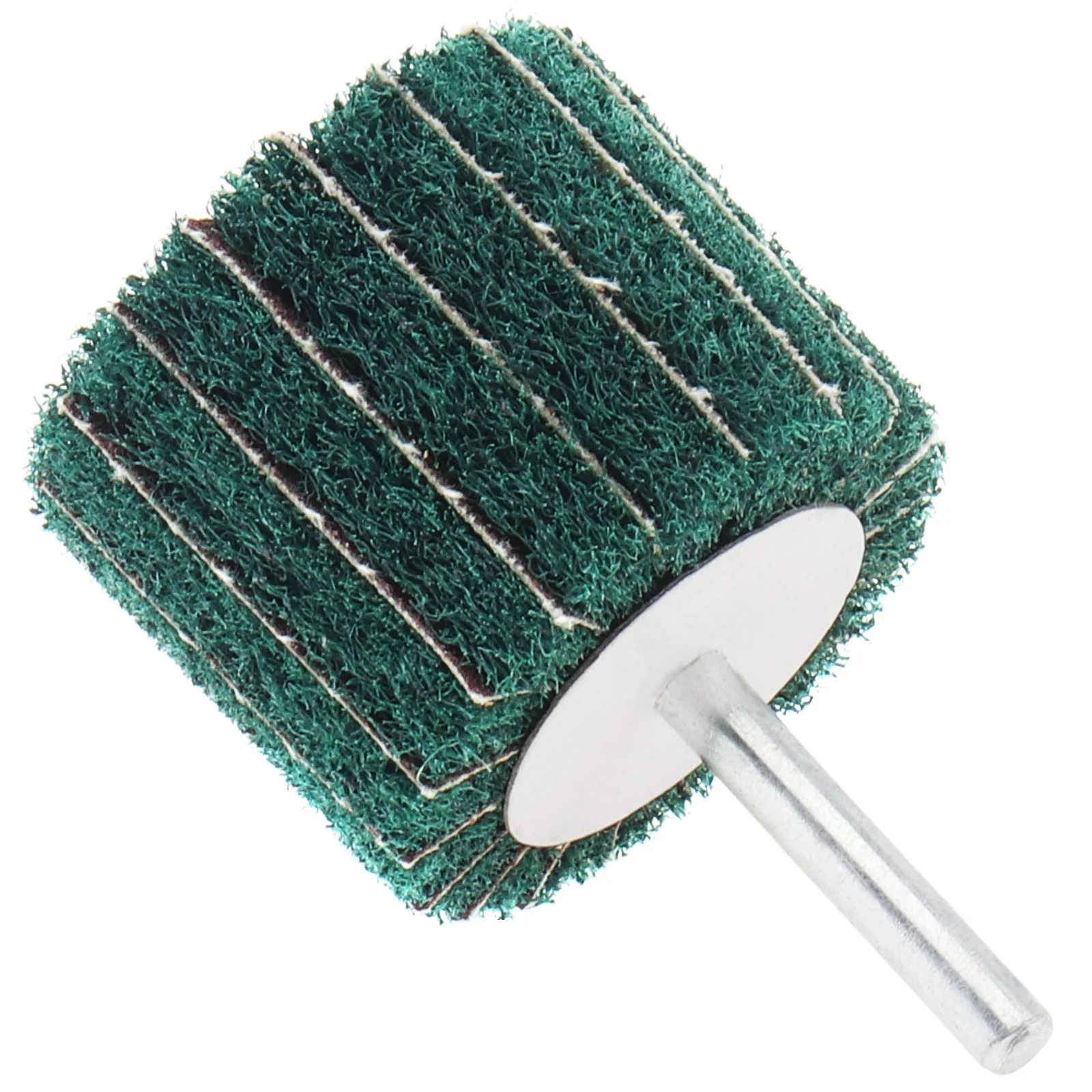 Drill Scouring Pad Grinding Sanding Head Flap Wheel Mounted Polishing Brush Wheel for Stainless Steel/Aluminum/Grinding metal scouring pad steel wire dishwashing cloth mesh non oil dishwashing towel kitchen stove washing dish washing pot brush