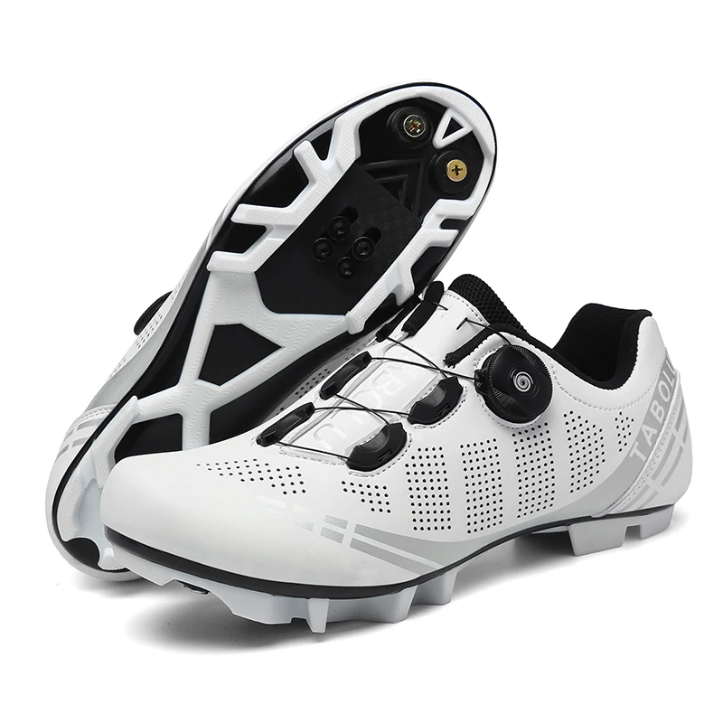 Cycling Shoes MTB with Cleats Men Route Cleat Road Bike Speed Sneaker Racing Women Bicycle Mountain Spd Biking Footwear