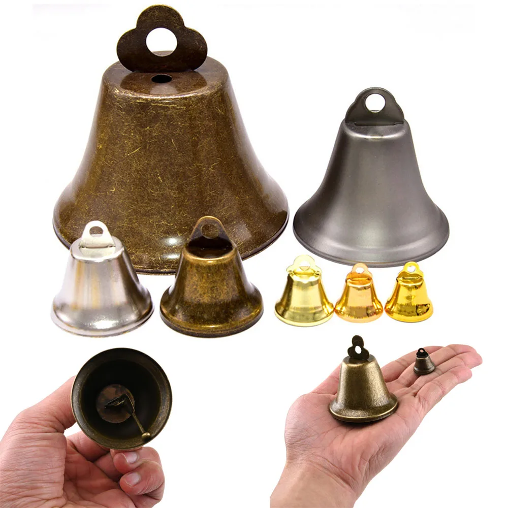Vintage Bronze Jingle Bells for Festival Party Window Door Pendant Temple Home Decorations wind bell wind chimes wind chime brass bell