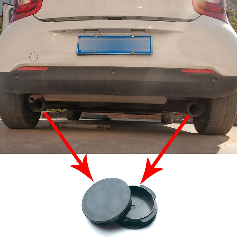 75mm Rear Waterproof Anti Rust Tail Pipe Exhaust Tip Cover Protector Cap Mercedes Smart 450 451 453 Fortwo Forfour W451 W453