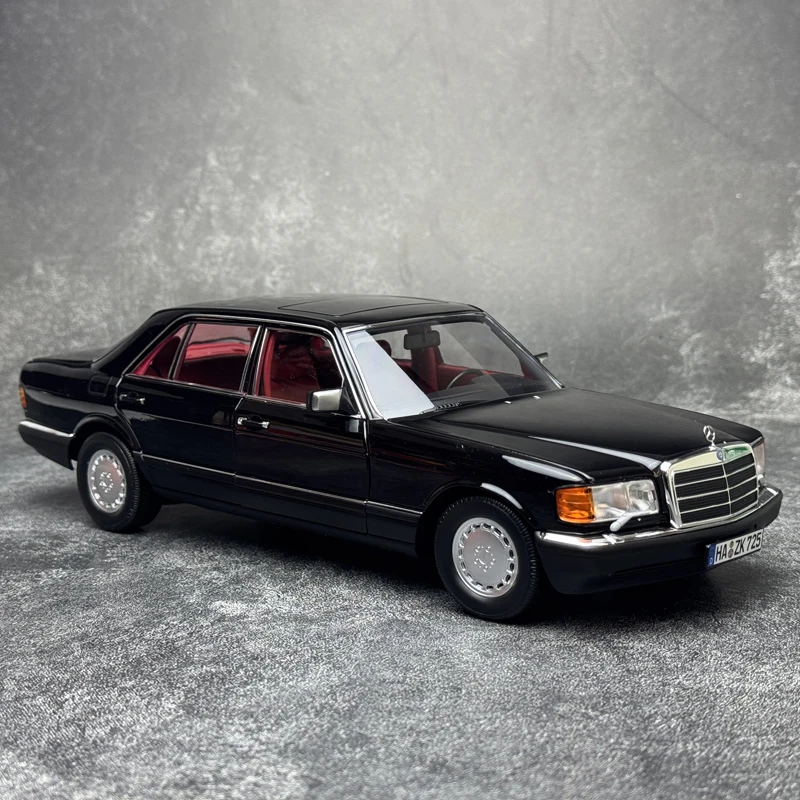 노레브 다이캐스트 모델 1/18 BZ 560SEL W126 1991 자동차 모형 스태틱 디스플레이 휴일 선물 컬렉션