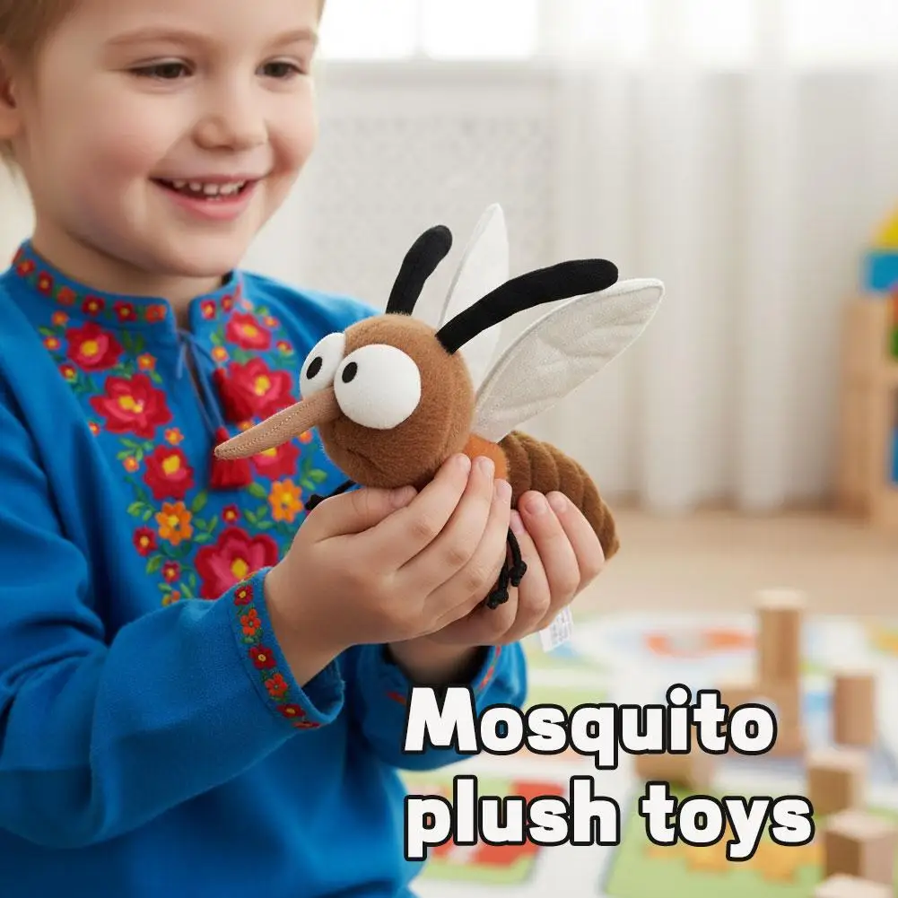 Stuffed Animal Mosquito Plushie Funny Insect Soft Pillow Mosquito Insect Home Decoration Cartoon Stuffed Mosquito Gift - 5