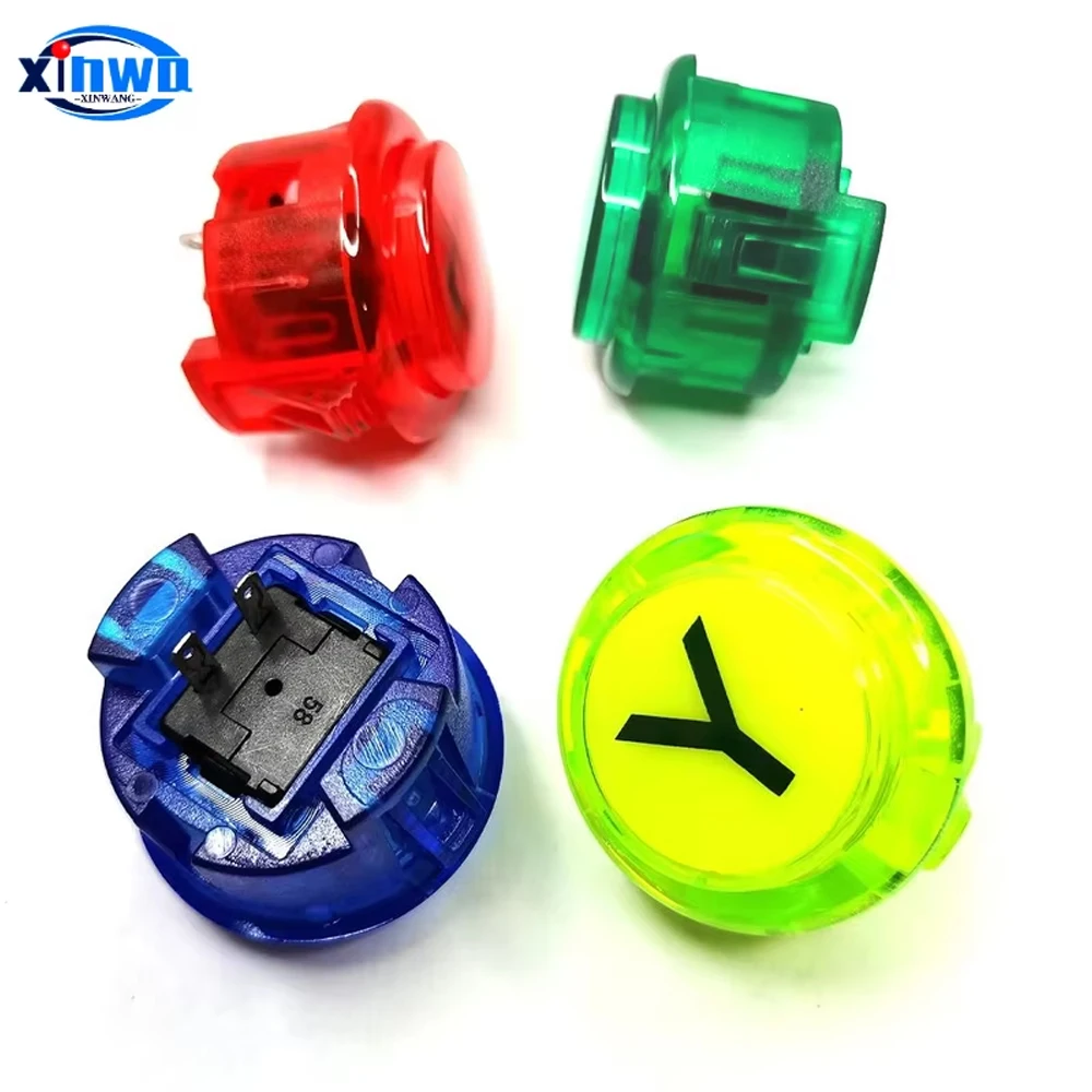 Ps PC 안드로이드 TV 아케이드 게임 DIY 키트, 지연 제로 무선 USB 보드 조이스틱 컨트롤러 복사, Sanwa Obsc 클리어 푸시 버튼 세트