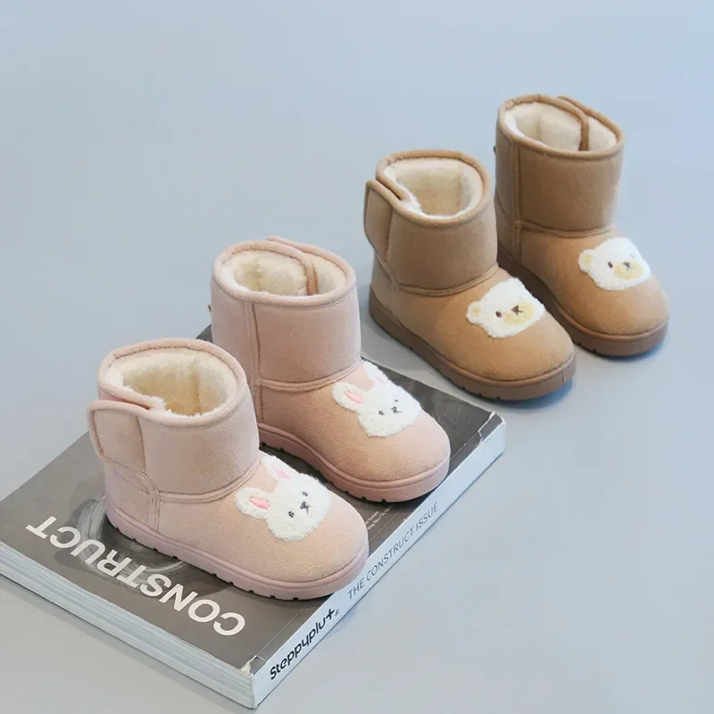 Cartoon Snow Boot Fashion Cute Girls Boot High Top Warm Child Shoes Comfort Simple Cotton Boot Daily Anti Slip Classic Boy Shoe