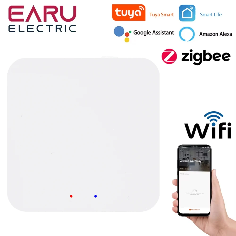 Tuya ZigBee 3.0 Gateway Hub Smart Home Wireless Bridge Smart Life APP Remote Control Automation Device Works with Alexa Google zigbee gateway smart gateway