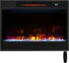 23 Inch Electric Fireplace Insert, Recessed Quartz Fireplace Heater with 6 Flame Modes & 5 Brightness 1