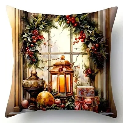 Santa Festive Pillow Cover 3