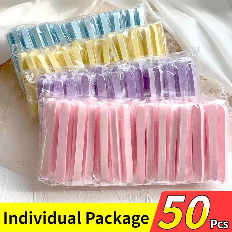10/50Pc Usa E Getta Compresso Face Wash Wash Face Sponge Clean Powder Puff Face Cleansing Cotton Pad Cleansing Beauty Strip