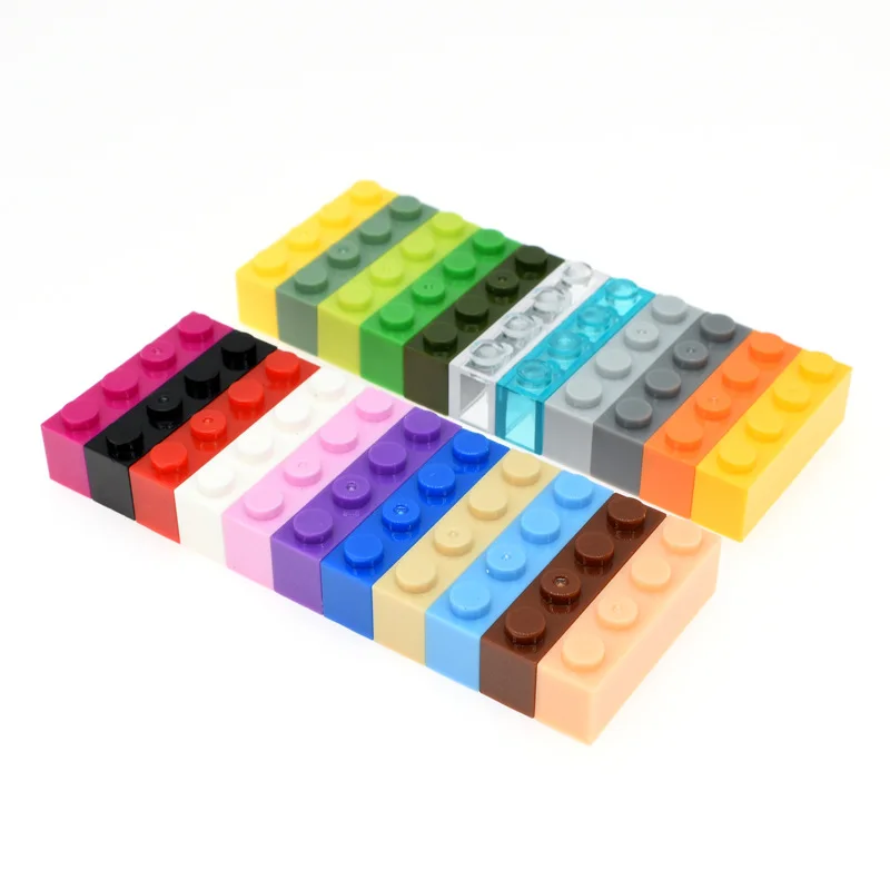 

24pcs/lot Bulk Blocks Building Bricks Thick 1X4 Educational Assemblage Construction Toys for Children Size Compatible With Brand