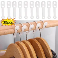 1/30pcs Windproof Clothes Hanger Hook Anti-drop Clothes Rack Falling Strip Buckle Clothes Hanger Clip Household Windproof Buckle 1