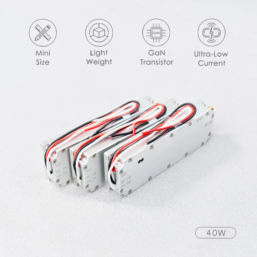 40W RF power amplifier gain 46dB 868Mhz 900MHZ 915Mhz 1.2Ghz 1.5Ghz for LORA Helium Miner SDR receiver GPS Ham Radio