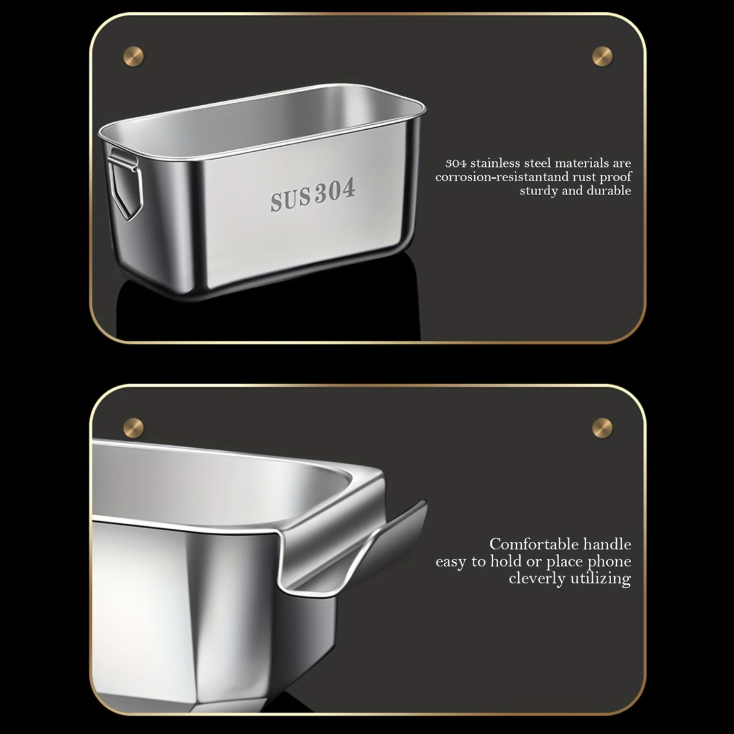 1pc Stainless Steel Snack Box, Modern Design For Food And Organization, Sealed Box For Snacks