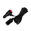 Car Cigarette Lighter Extension Cord with On/off- Button Max180W for Car , Vacuum Cleaners, Fans, LED Lights, 1