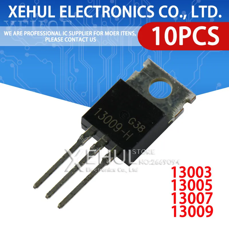 

10PCS New power transistor 13003 13005 13007 13009 TO220 transistor