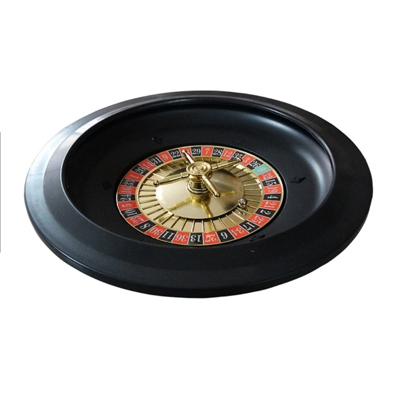 10 Inch Roulette Wheel Set Turntable Leisure Table Game for Drinking Entertainment Singing Party Desktop Game for Adults