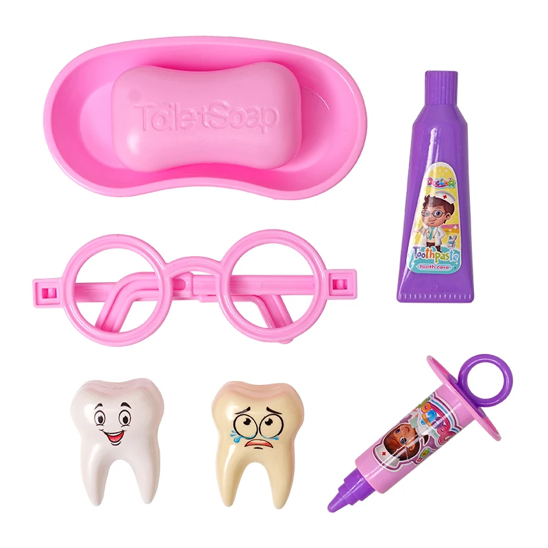 6pcs Dentist Gifts Kids Children Earlier Education Brushing Tooth Toy Teeth Brush Teaching Model Demo Teeth Study Model