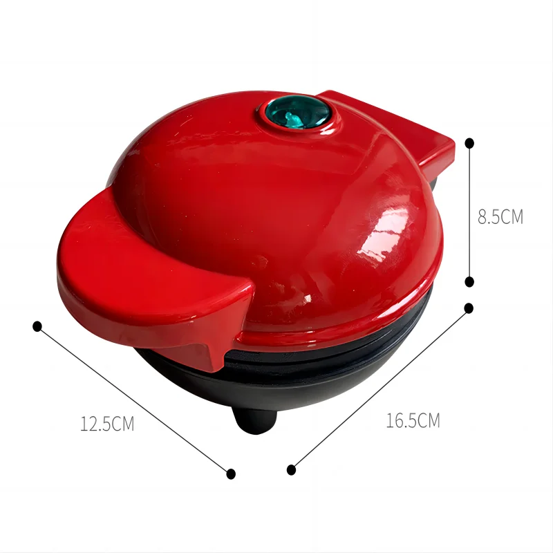 Waffle maker Multi Functional Mini Heart-shaped Double-sided Heated Breakfast Toaster Portable Baking Machine