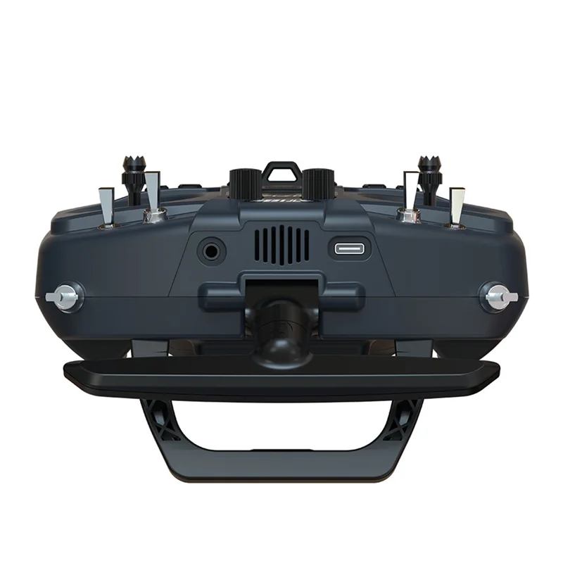Gros plan sur les gimbals à capteur Hall de la radiocommande T12 Max, mettant en valeur la qualité de construction.