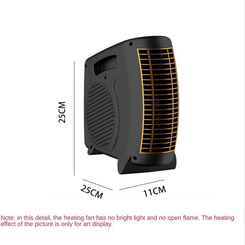 Electric Heater 220V 600W 50Hz Mini Home Office Desktop Warm Air Heater  Warmer Fan Fast Heat Thermostat Black EU Plug | AliExpress