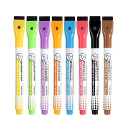 Vibrant 8 - Color Fine Tip Magnetic Dry Erase Marker Set for Office, School, and Home Use (Color)