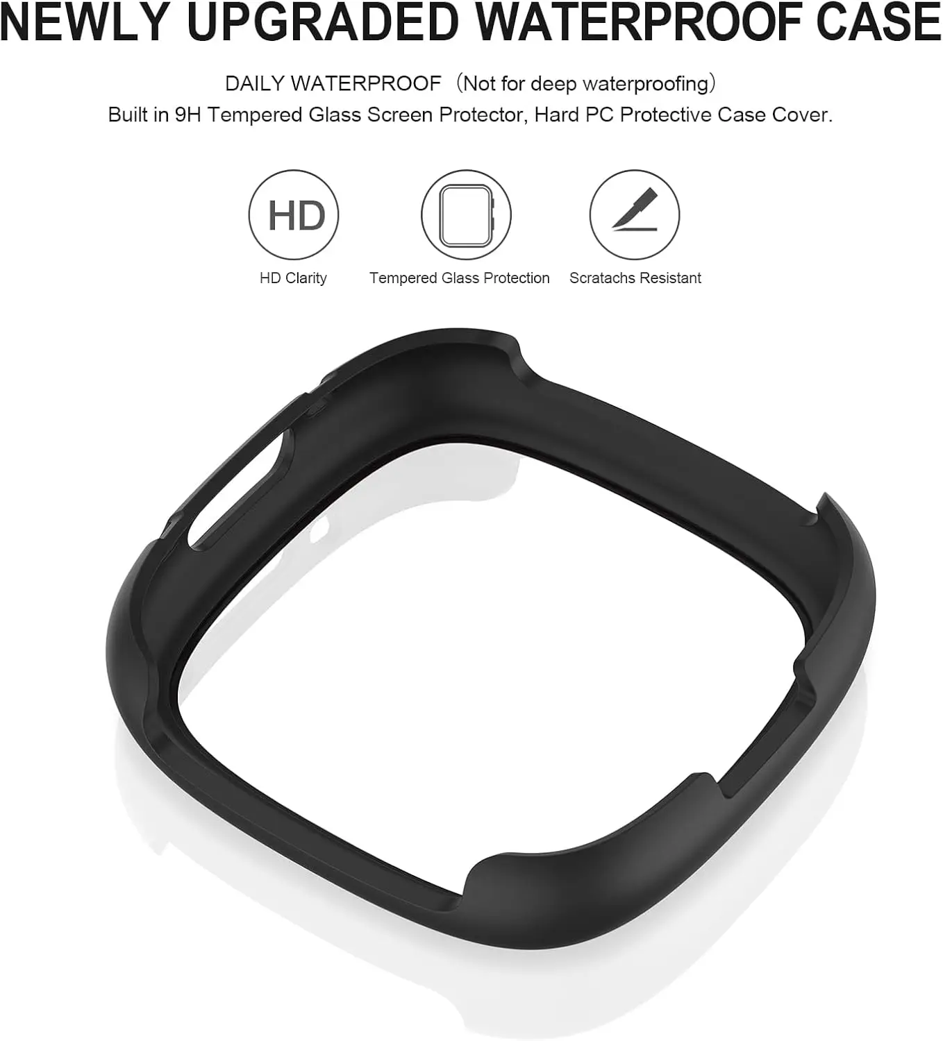 All-Around HD Tempered Glass Screen Protector with Hard PC Bumper Shell