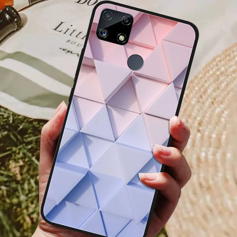 Premium Silicone Back Cover – Artistic Design for Enhanced Grip and Protection