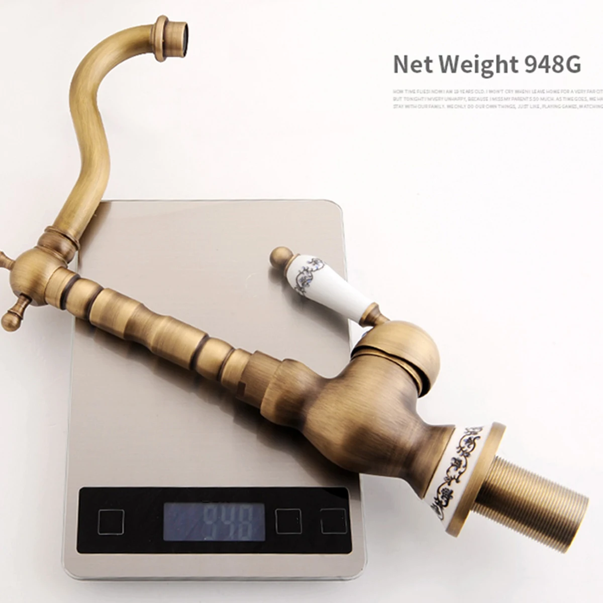 Brass Ceramic Single Lever Kitchen Sink Tap