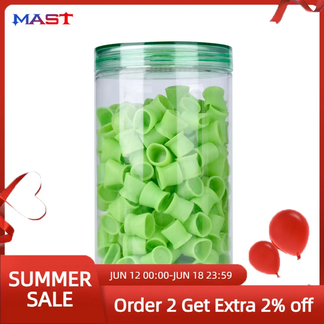 High Quality Tattoo Ink Cups Caps Silicone Material Unique Design Two Models Size To Choose