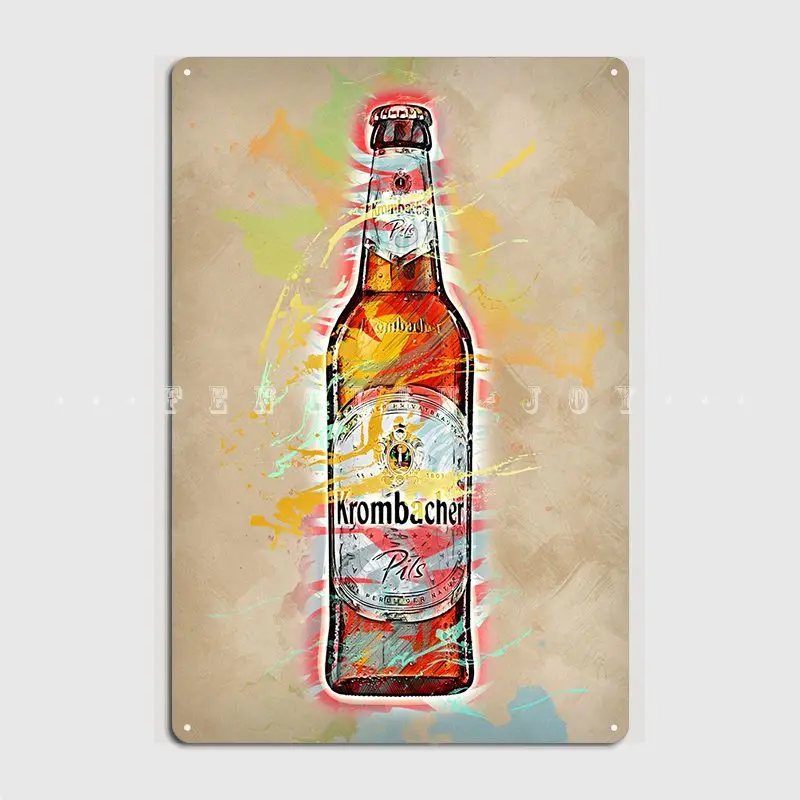 Krombacher Metal Plaque 포스터 클럽 파티 시네마 만들기 그림 장식 틴 로그인 포스터