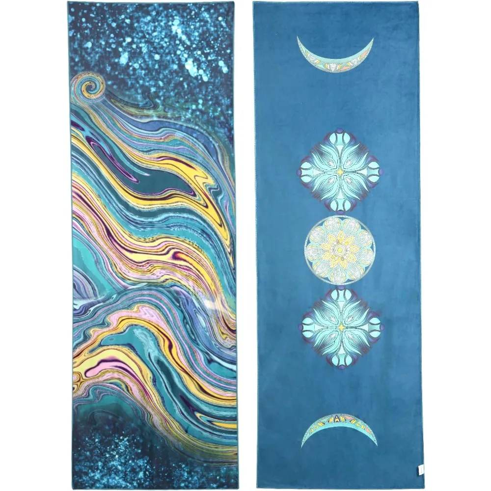 Dual-Sided Absorbent Quick-Dry Microfiber Yoga Mat Towel - Non-Slip with Skidless Technology