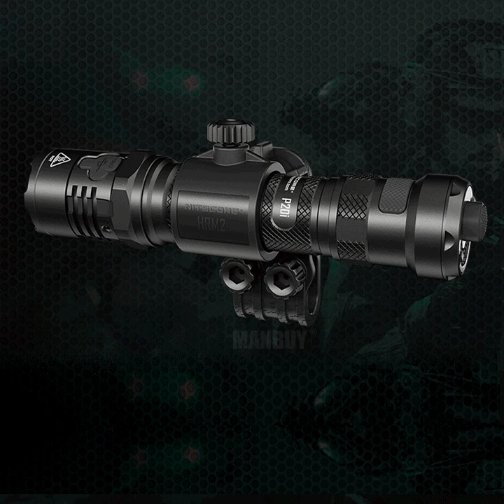 NITECORE HRM2 Helmet Mount Tactical Firefighting Accessorie for The Body of 25.4mm Flashlight P20 P10 NEW P12 MH12 Plastic Black