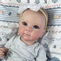 MRB 18 Inch Bettie Full Body Vinyl Girl Washable Reborn Baby Doll With Painted Lifelike Hair Bebe Reborn Christmas Toys 5