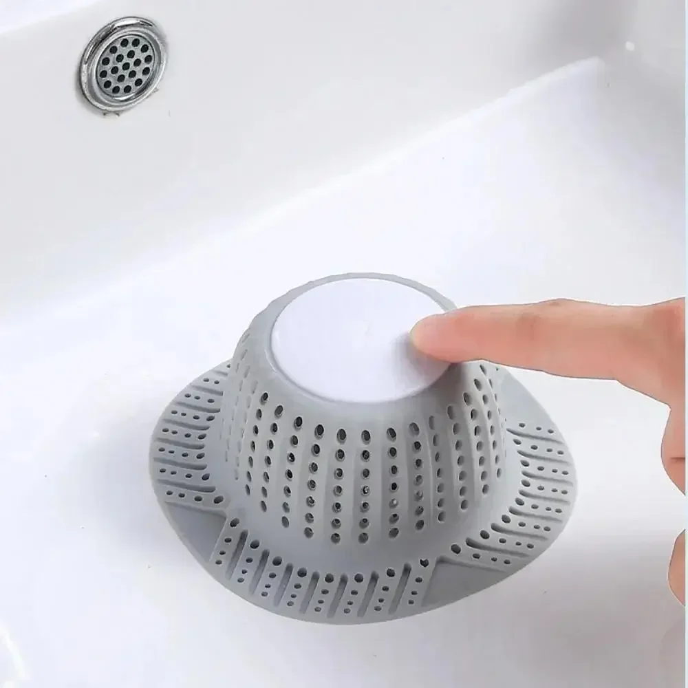 1PC New Bathtub Drain Hair Catcher Collapsible Drain Protector for Pop-Up and Regular Drains of Shower Bathtub Tub Bathroom Sink