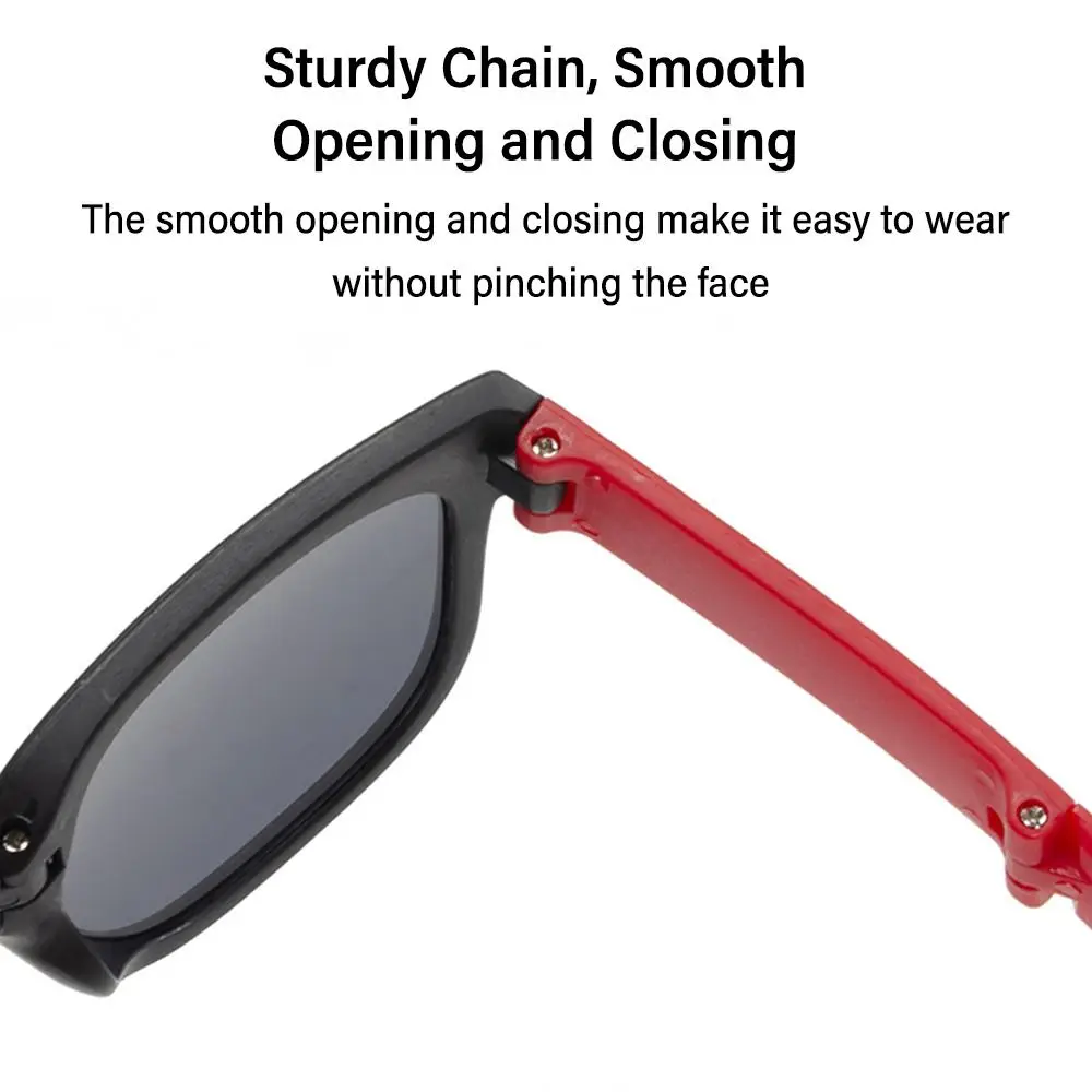 Square Frame Kids Sunglasses Fashion UV 400 Outdoor Foldable Sunglasses Children Eyewear for Toddler Boys and Girls 3
