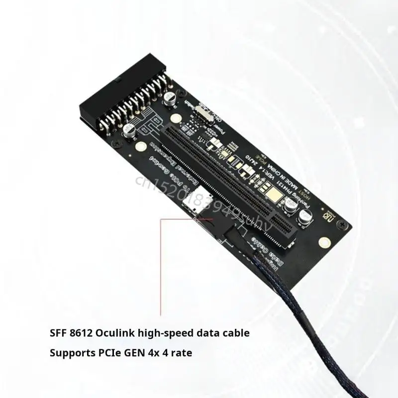 원활한 작동을 위한 연결 와이어가 있는 외부 GPU 확장 카드 Q81E