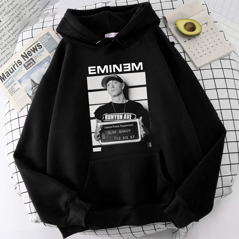 Hoodies Rapper Eminem Print Sweatshirts Men Women 1