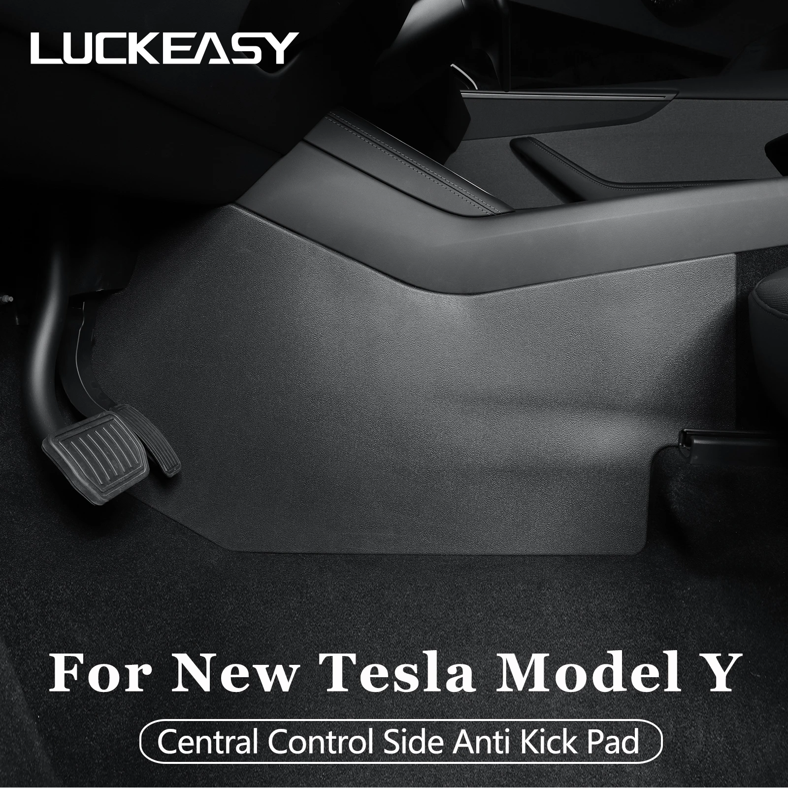 LUCKEASY for Tesla Model Y Juniper/Launch 2025 2026 Car Central Control Side Anti Kick Pad Air Outlet Anti Kick Protecive Pad