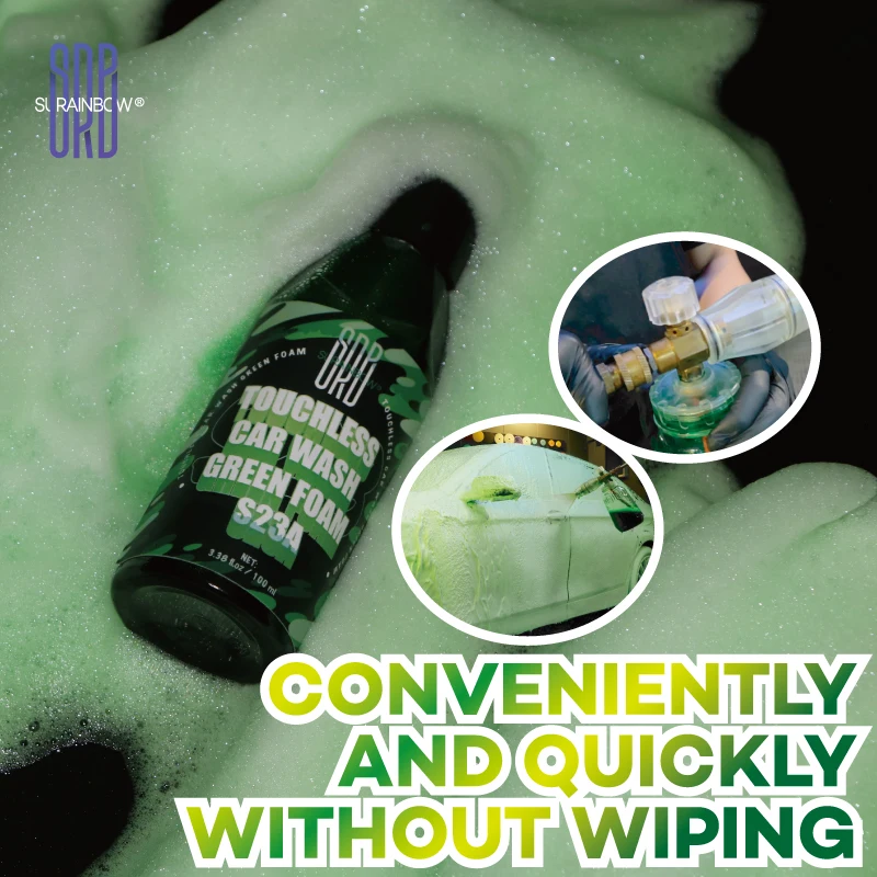 Green Foaming Car Wash Soap Works Foam Cannons Guns Bucket Washes Safe Cars Trucks Motorcycles RVs