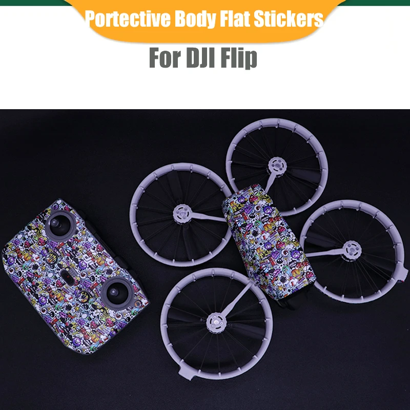 Body Flat Stickers For DJI Flip Waterproof Anti-srach Portective Flims For DJI Flip Decorative DIY Stickers