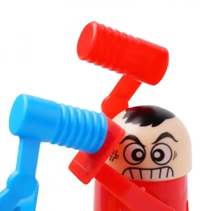 Mini Children's Head Knocking Villain Fighting Red Blue Attack And Defense Double Parent-child Finger Fighting Game Machine