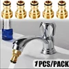 1PCS Universal Tap Kitchen Adapters Brass Faucet Tap Connector Mixer Hose Adaptor Basin Fitting Garden Watering Garden Tools 1