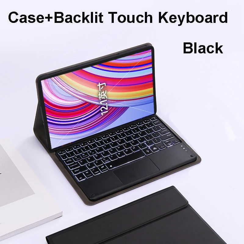 thumbnail image 1 of Funda para Xiaomi Redmi Pad Pro de 12,1 pulgadas, funda con teclado para Redmi Pad Pro de 12,1 pulgadas 2024, 1 of 5